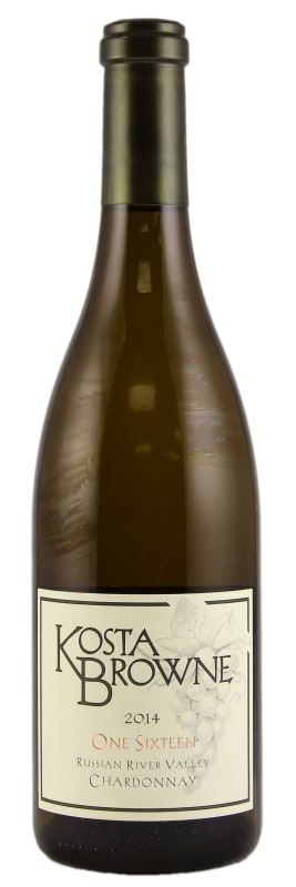 Kosta Browne One Sixteen Chardonnay 2014 Front Bottle Shot