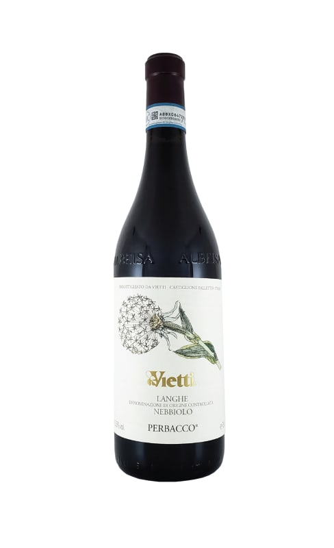 Vietti Perbacco Nebbiolo delle Langhe 2019 Front Bottle Shot