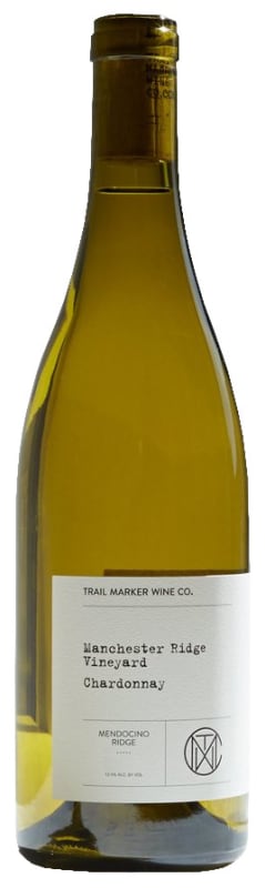 Trail Marker Wine Co. Manchester Ridge Chardonnay 2017 Front Bottle Shot