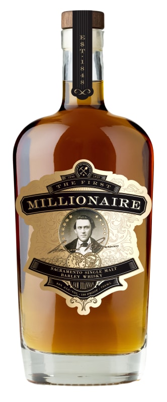 Calistoga Depot The First Millionaire Sacramento Single Malt Whiskey Front Bottle Shot