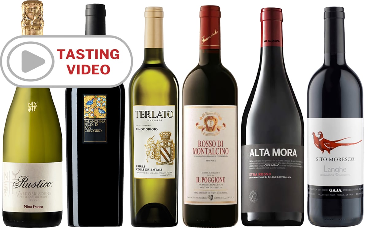 Tour of Italy Wine Set with Tasting Video Gift Product Image
