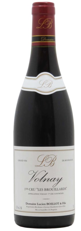 Domaine Lucien Boillot Volnay Les Brouillards Premier Cru 2018 Front Bottle Shot