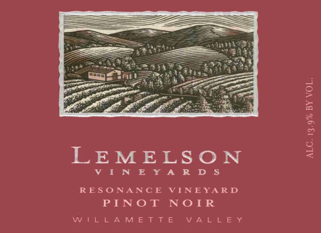Lemelson Resonance Vineyard Pinot Noir 2013 Front Label
