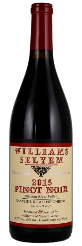 Williams Selyem Eastside Road Neighbors Pinot Noir 2015 Front Bottle Shot