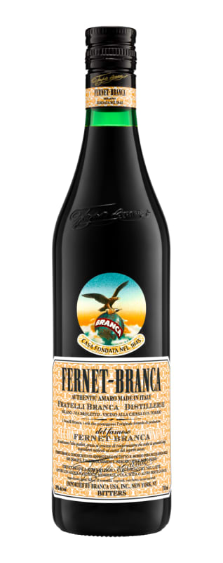Fernet-Branca Liqueur Front Bottle Shot