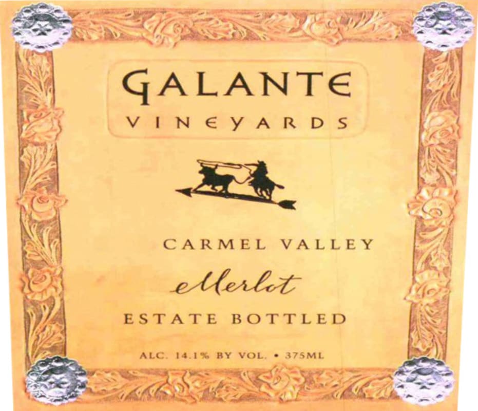 Galante Vineyards Merlot 2014 Front Label