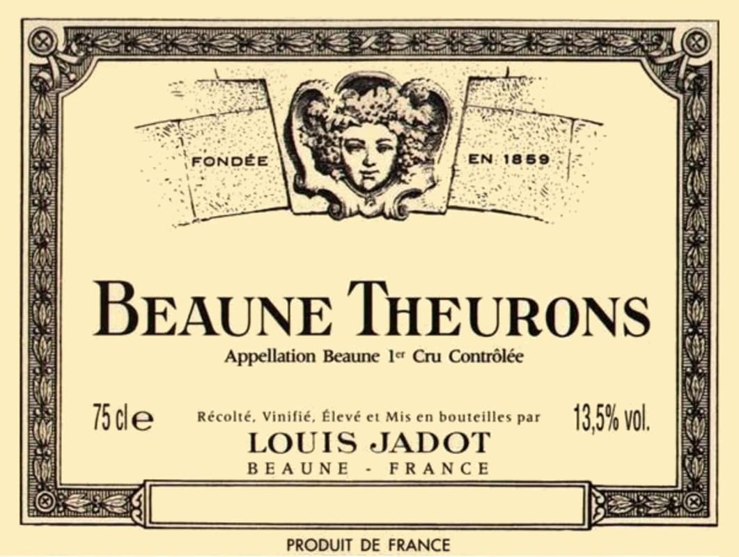 Louis Jadot Beaune Theurons Premier Cru 2017 Front Label