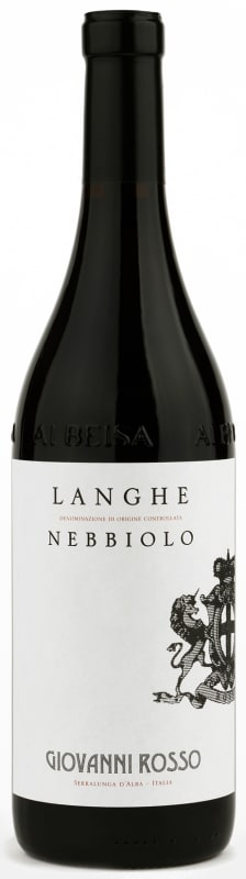 Giovanni Rosso Langhe Nebbiolo 2017 Front Bottle Shot