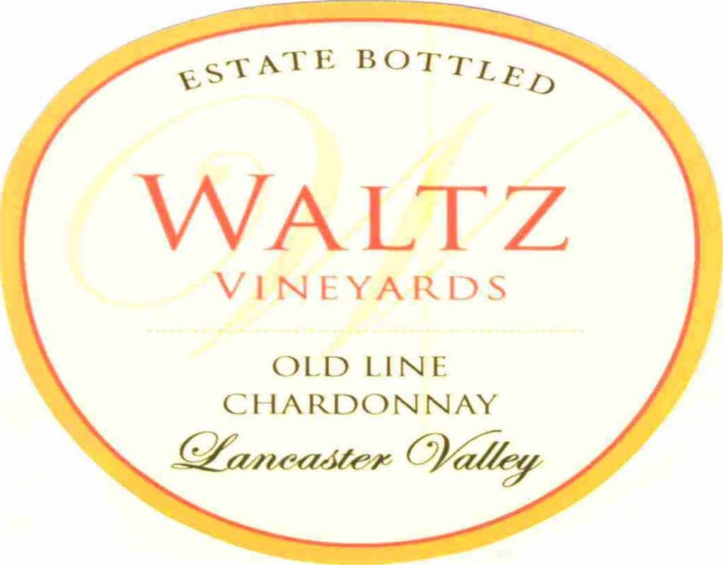 Waltz Vineyards Old Line Chardonnay 2012 Front Label