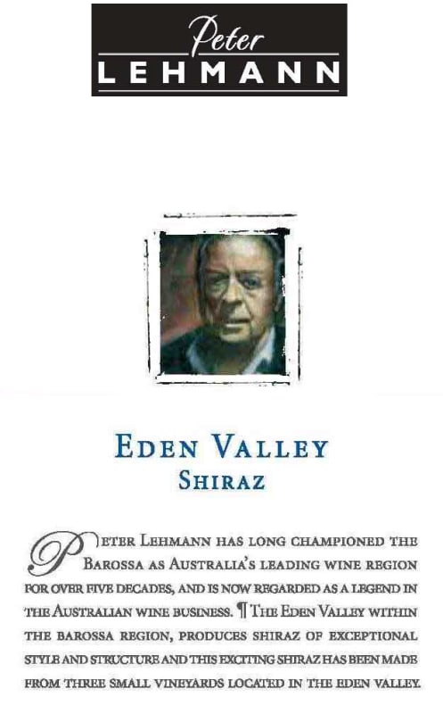 Peter Lehmann Eden Valley Shiraz 2008 Front Label