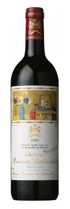 Chateau Mouton Rothschild 1991 Front Bottle Shot
