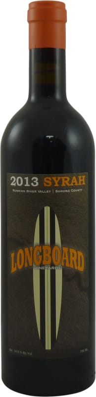 Longboard Russian River Syrah 2013 Front Bottle Shot