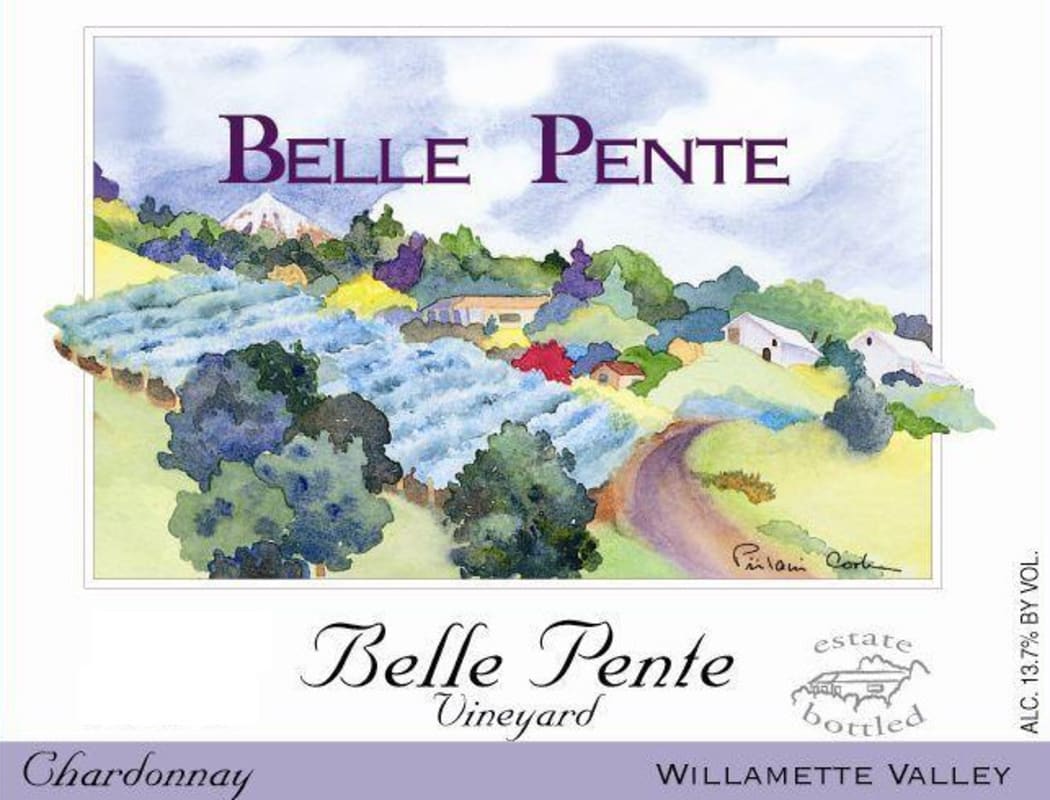 Belle Pente Chardonnay 2007 Front Label