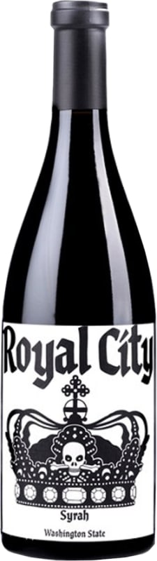 K Vintners Royal City Syrah (stained label) 2018 Front Bottle Shot