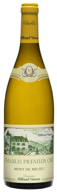 Billaud-Simon Chablis Mont de Milieu Premier Cru 2016 Front Bottle Shot