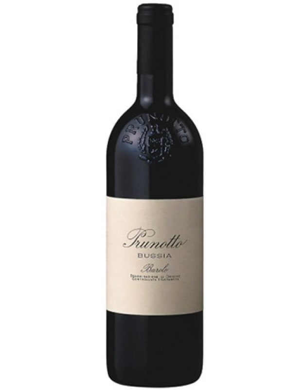 Prunotto Barolo Bussia 2010 Front Bottle Shot