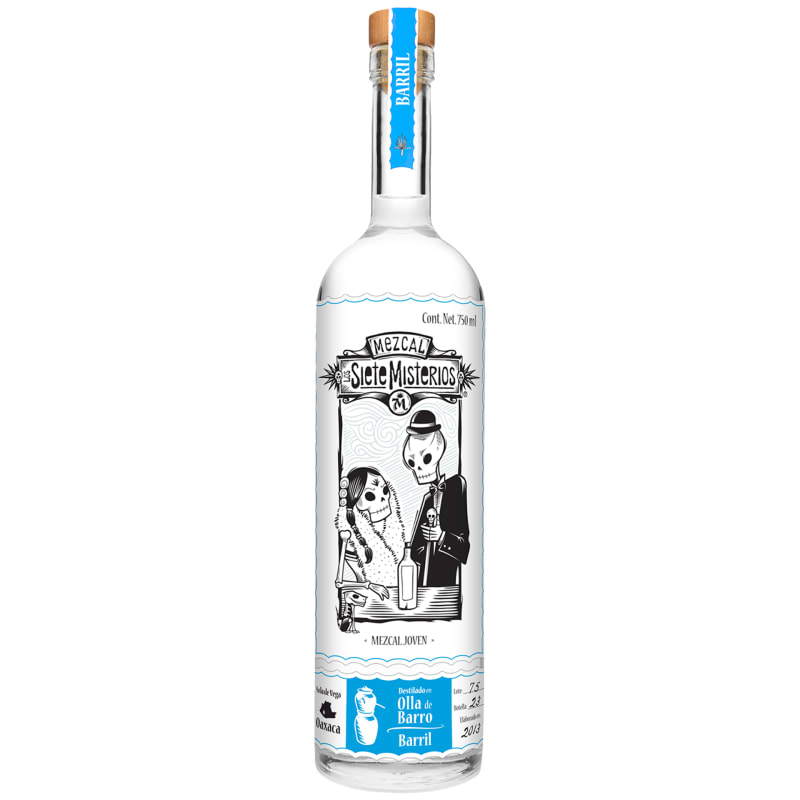 Los Siete Misterios Barril Mezcal Front Bottle Shot