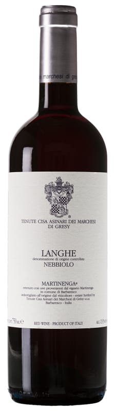 Marchesi di Gresy Martinenga Nebbiolo 2023 Front Bottle Shot