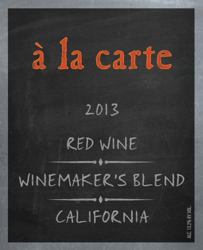 Brack Mountain Wine Company A la Carte Winemaker's Blend Red 2013 Front Label