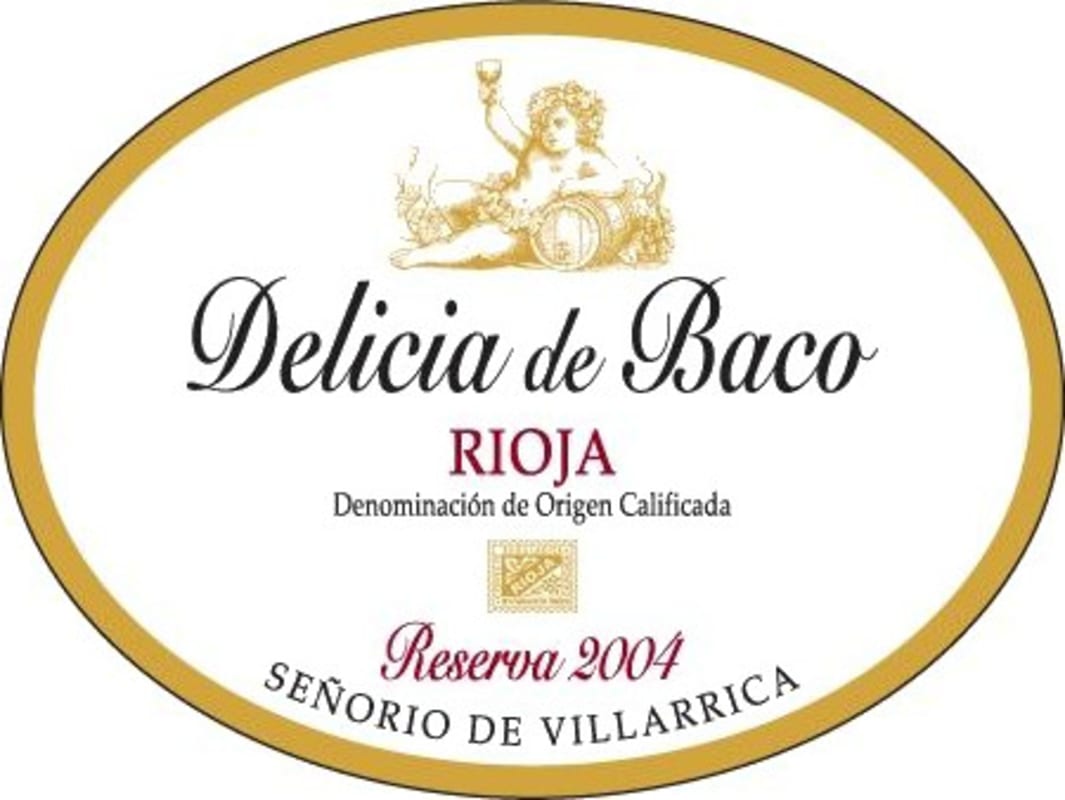 Senorio de Villarrica Delicia de Baco Reserva 2001 Front Label