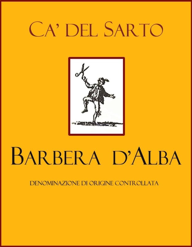 Ca' del Sarto Barbera d'Alba 2012 Front Label