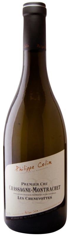 Philippe Colin Chassagne-Montrachet Les Chenevottes Premier Cru 2008 Front Bottle Shot