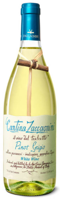 Zaccagnini Pinot Grigio 2016 Front Bottle Shot