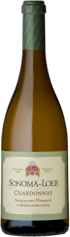 Sonoma-Loeb Sangiacomo Chardonnay 2015 Front Bottle Shot