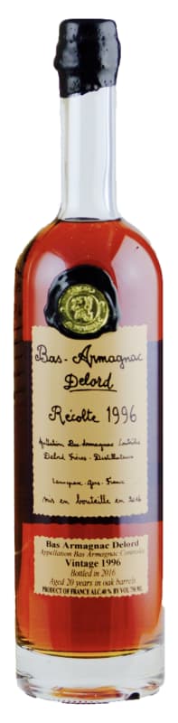 Delord Armagnac 1996 Front Bottle Shot