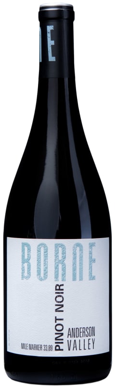 Borne Anderson Valley Pinot Noir 2017 Front Bottle Shot