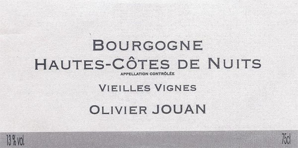 Olivier Jouan Bourgogne Hautes Cotes de Nuits Vieilles Vignes 2014 Front Label