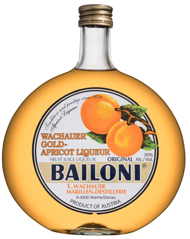 Bailoni Gold-Apricot Liqueur Front Bottle Shot
