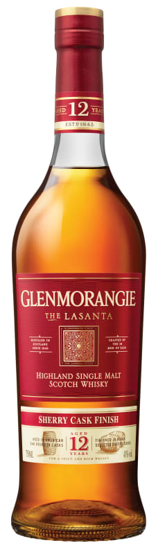 Glenmorangie 12 Year Lasanta Highland Single Malt Scotch Whisky Front Bottle Shot