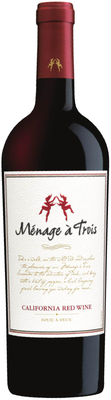 Menage a Trois Red Blend 2016 Front Bottle Shot