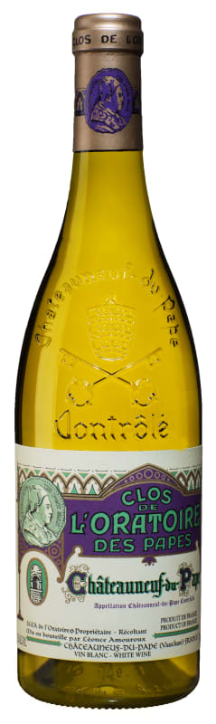 Clos de l'Oratoire des Papes Chateauneuf-du-Pape Blanc 2022 Front Bottle Shot