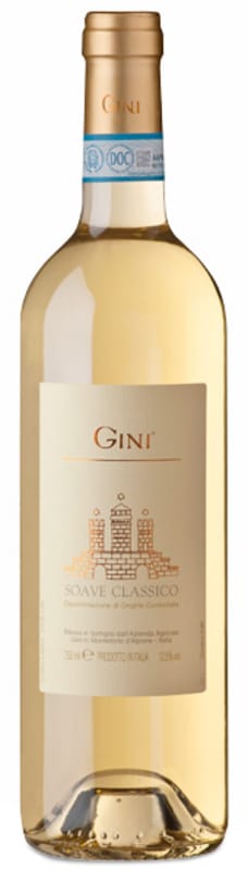 Gini Soave Classico 2018 Front Bottle Shot