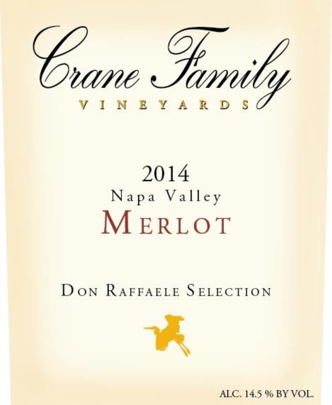 Crane Family Vineyards Don Raffaele Selection Cabernet Sauvignon 2014 Front Label