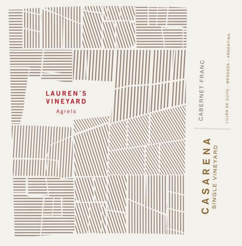 Casarena Lauren's Single Vineyard Cabernet Franc 2015 Front Label