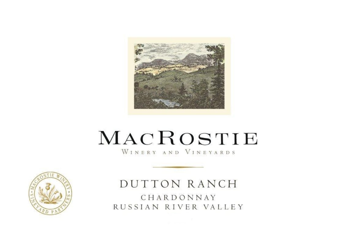 MacRostie Dutton Ranch Chardonnay 2016 Front Label