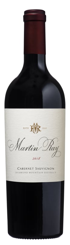 Martin Ray Diamond Mountain Cabernet Sauvignon 2018 Front Bottle Shot