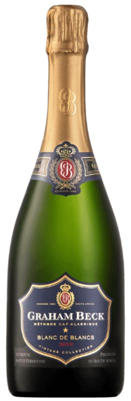 Graham Beck Blanc de Blancs 2019 Front Bottle Shot