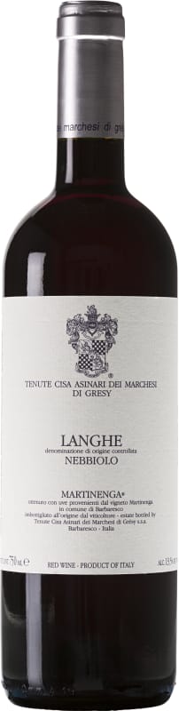 Marchesi di Gresy Martinenga Nebbiolo 2016 Front Bottle Shot