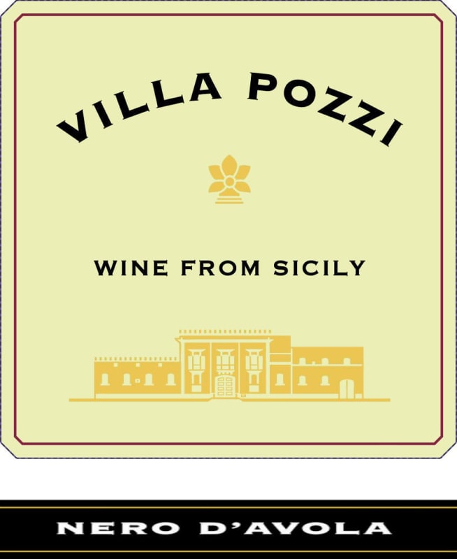 Villa Pozzi Nero d'Avola 2013 Front Label