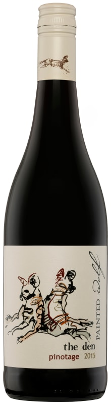 Painted Wolf The Den Pinotage 2015 Front Bottle Shot