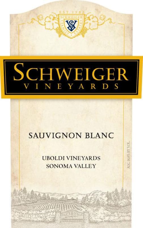 Schweiger Vineyards Uboldi Vineyard Sauvignon Blanc 2009 Front Label