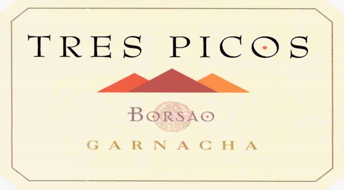 Borsao Tres Picos Garnacha 2001 Front Label