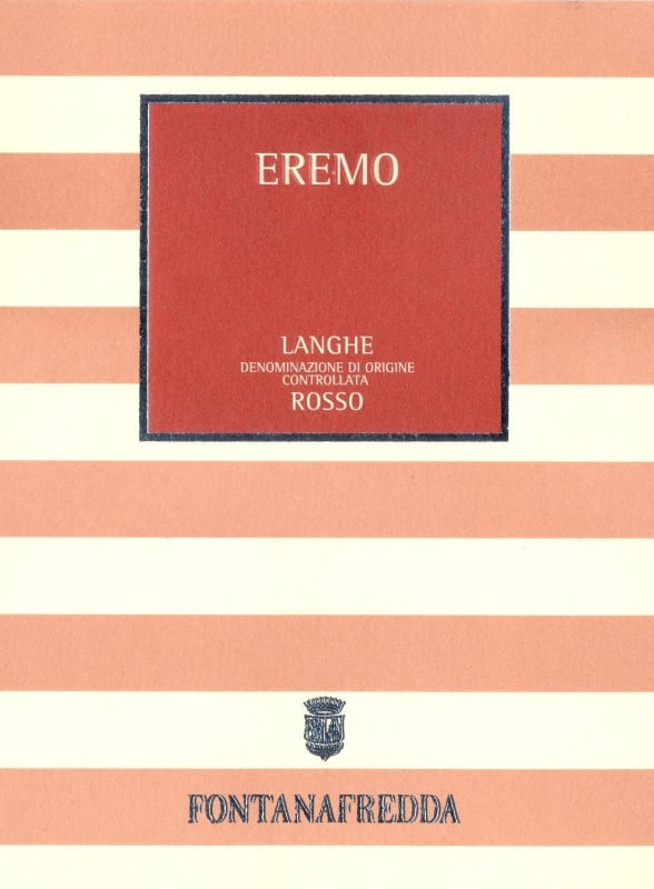 Fontanafredda Langhe Eremo Rosso 2012 Front Label