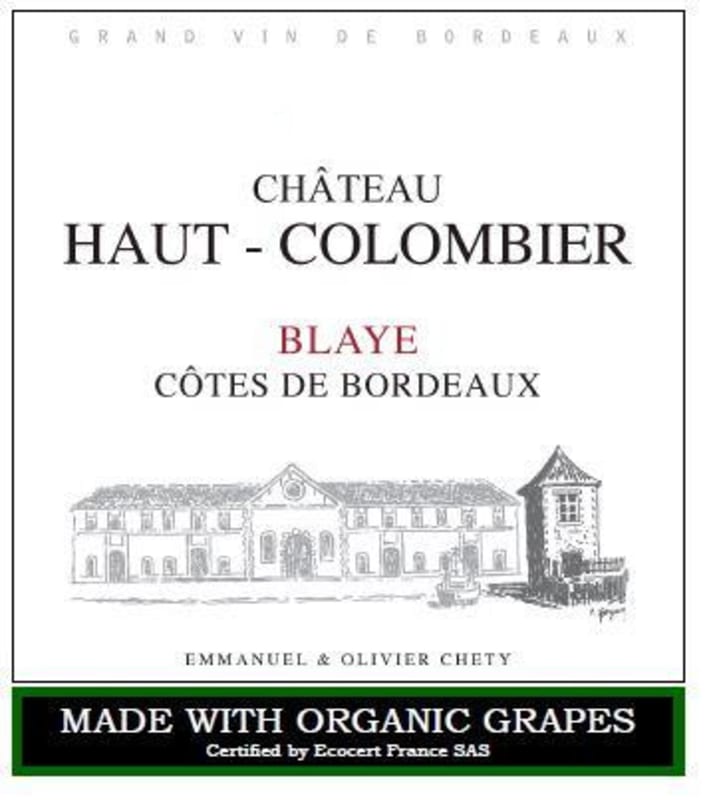Chateau Haut-Colombier Blaye - Côtes de Bordeaux Rogue 2018 Front Label