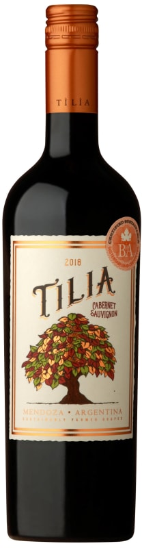 Tilia Cabernet Sauvignon 2018 Front Bottle Shot