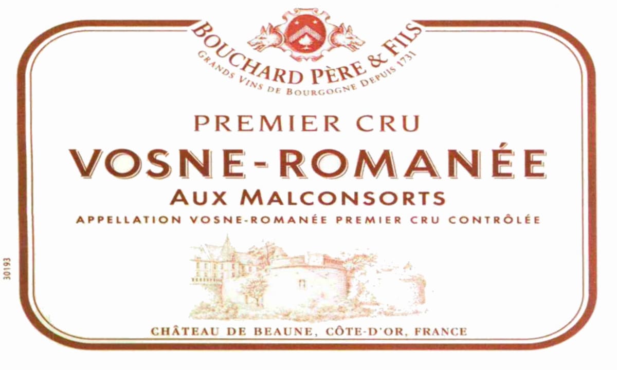 Bouchard Pere & Fils Vosne-Romanee Aux Malconsorts Premier Cru 2007 Front Label
